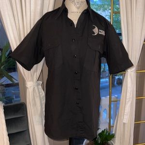 Propper black mens Medium button down shortsleeve work shirt​